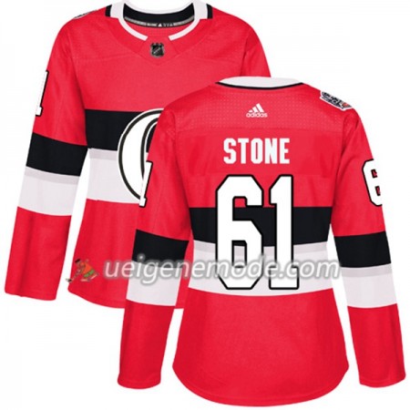 Dame Eishockey Ottawa Senators Trikot Mark Stone 61 Adidas 2017-2018 Red 2017 100 Classic Authentic